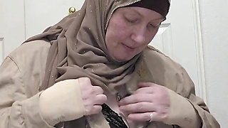 I Leave My Hijab on but Strip off the Rest of My Clothes