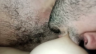 Sucking Her Sweet Nipples While We Fuck Missionary Makes My Busty Wife Moan Very Well