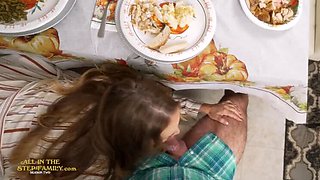 Thanksgiving StepMom Fuck! Kymber Leigh Gets Stuffed by Big Cock - Blonde MILF Doggystyle & Blowjob