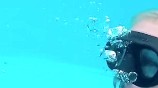 Underwater Wetsuit JOI in My Private Pool