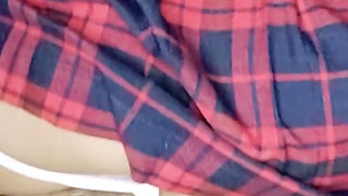Schoolgirl in High College Uniform Has Sex with Street Perverts