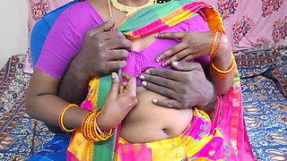 Hot Tamil Married Wife Fucks Husband Boss for Promotion