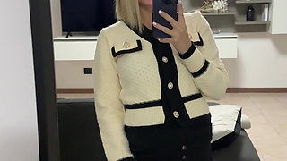 I Was Out with My Friends and I Felt Like It, I Started Masturbating in the Bathroom, Then I Went Home to Get Fucked