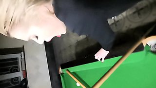 Teen fuck on pool table by step brother