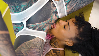 Raw 3some Anal Session Ends with Powerful Shaking Anal Orgasm