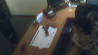 Office whore takes hard cock