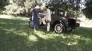 Small tits action with gambling Natasha Marley and Paul Chaplin from MILF & GRANNY STORE