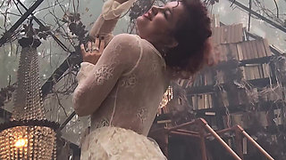 A Beautiful Nymph in a Secret Garden