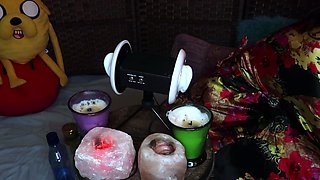 Cute amateur teen girl riding big toy cock on webcam