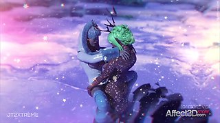 Christmas futanari animation