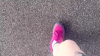 Washing My Sweaty Feet After Running