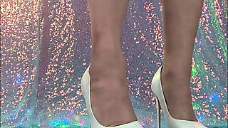 White High Heels Upclose