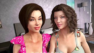 3D cartoon fantasy threesome featuring a tantalizing milf with a tight pussy