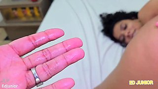Mature Brazilian beauty shares sensual office pleasure with desire