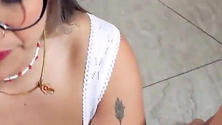 Stepmother Watches Stepson and Ends up Giving Him a Deep Throat