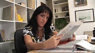 Sharon Petri, Boss Cougar, Takes Cunnilingus in Heels