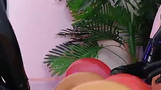 Air Balloon Looner Hot Fetish 2 Lesbians in Tight Shiny Rubber Clothes Having Fun