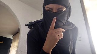 Arab MILF Masturbates Squirting Pussy To Rough Orgasm On Webcam While Wearing Niqab Porn Hijab XXX