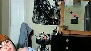 Great Big Boobs On Masturbating Redhead