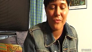 Short Haired Mommy Blows Cock After Masturbation - Mature