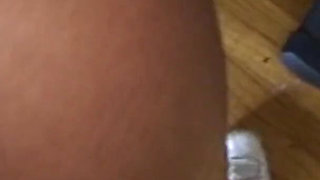*Throwback* Ebony milf catches a big load in her mouth