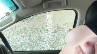 Haydie May Bird Masturbates In The Car Wash