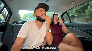 Filthy Taxi Fuck: Big Booty Latina Wife Cheats with Cab Driver's Thick Cock in Backseat - Kylei Ellish