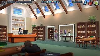 Horny 18 Plus College Students Having Sex in Library Summertime Saga