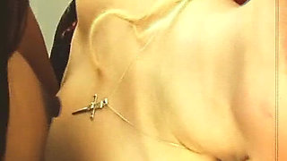 Sexual Group Scene-1_bdsm Trio with Busty Blonde and Brunette Share a Cumshot