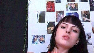 Blonde amateur MILF sucks and jerks for facial