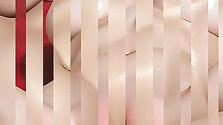 Beautiful Nude Woman Shower Spray Massaging Swollen Pussy