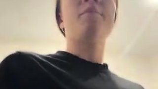 Hot brunette from squirt masturbating on webcam