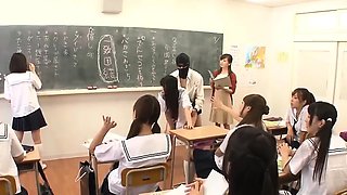 Jav Idol Schoolgirls Fucked By Masked Men In There Classroom