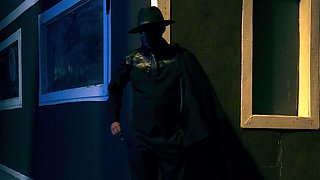 Queenie Sateen's Juicy Interracial Threesome in a Wild Restaurant