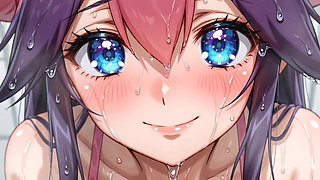 Pink Pockets Monster Girl Masturbates Legs Spread on the Floor Aheago