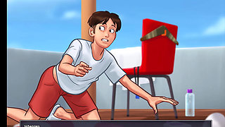 Summertime Saga - All Sex Scene with Melonia and Sara.