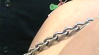 Hot Wax Torment and Intense Caning in the Dungeon