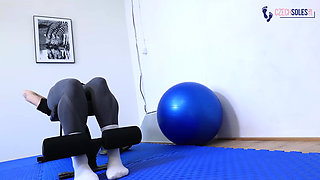 White Socks Goddess in the Gym