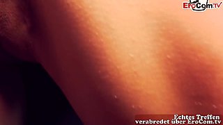 Car Sex With A Brunette German Teen 18+ During Public Fuck Date