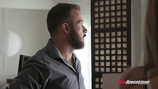 Athena Faris Pounds Boss Chad White in Office