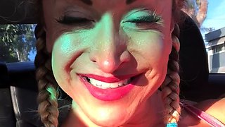 Blonde emo amateur solo masturbation