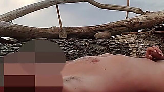 Girlfriend Handjob My Cock on the Nude Beach in Front of Many Strangers - Misscreamy