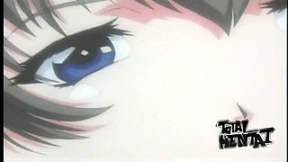 Cute looking big eyed hentai nympho gets fucked missionary style