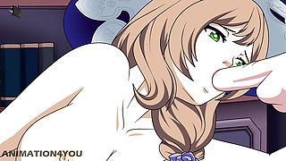 Genshin Impact Mona Ganuy Lisa Anime Cartoon Hentai Kunoichi Trainer Missionary Blowjob Doggystyle Creampie Cumshot Sex Tits