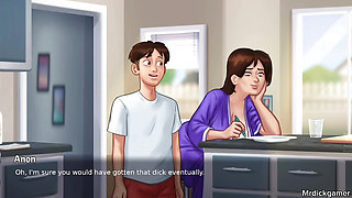 SUMMERTIME SAGA Stepmom with huge tits hot sex