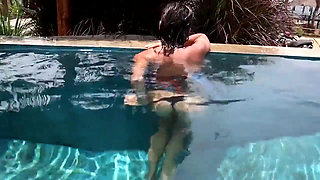 Swimming pool masturbation