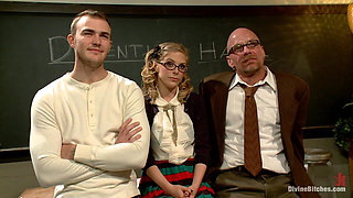 Bratty Princess Penny Cuckolds Her Teacher in Front of the Class