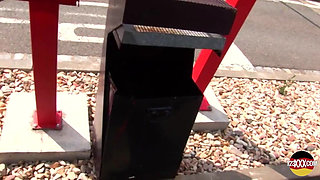 Redhead Euro Girl with Perfect Tits Fucked Hard in a Van