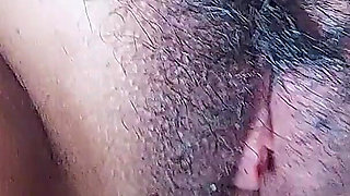Cum on My Hairy Pussy, but First Tuck It a Little Inside Me.