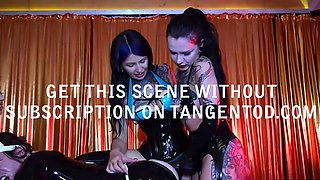 TANGENTOD Latex Femdom Strap on Orgy